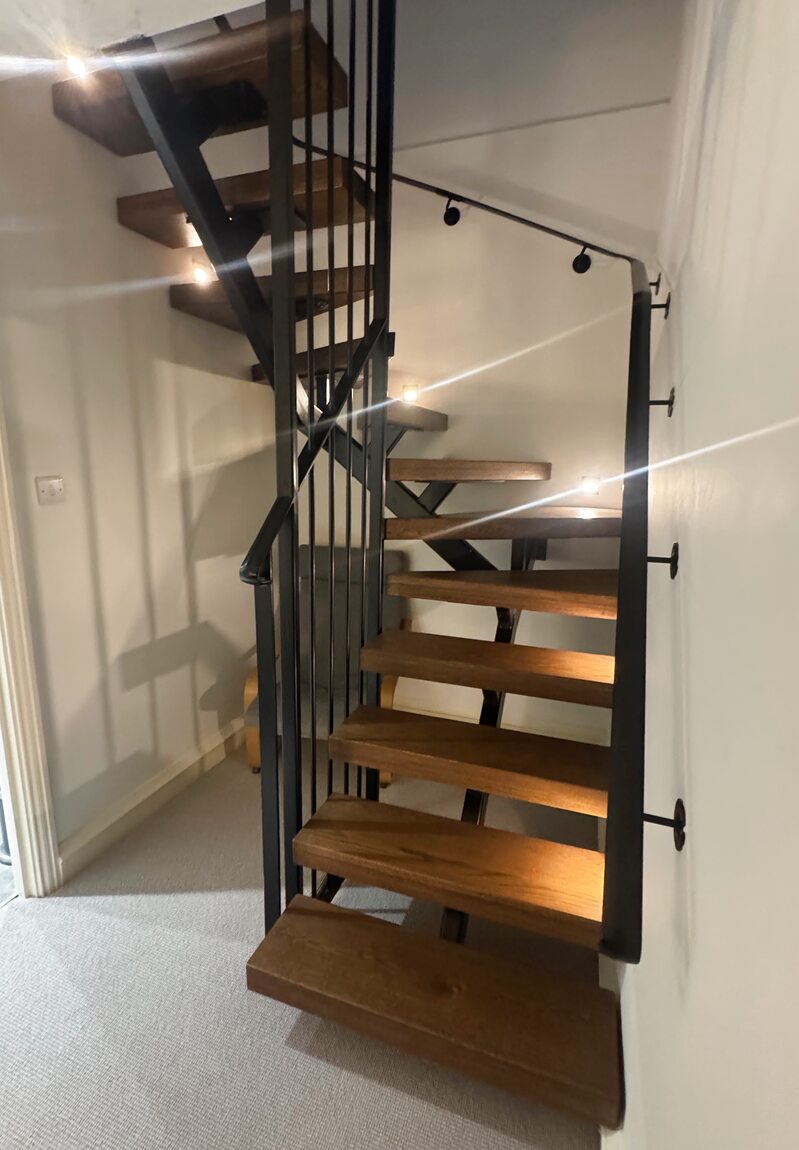 Bespoke spiral staircase in Grade I Georgian apartment, Leazes Terrace, Newcastle